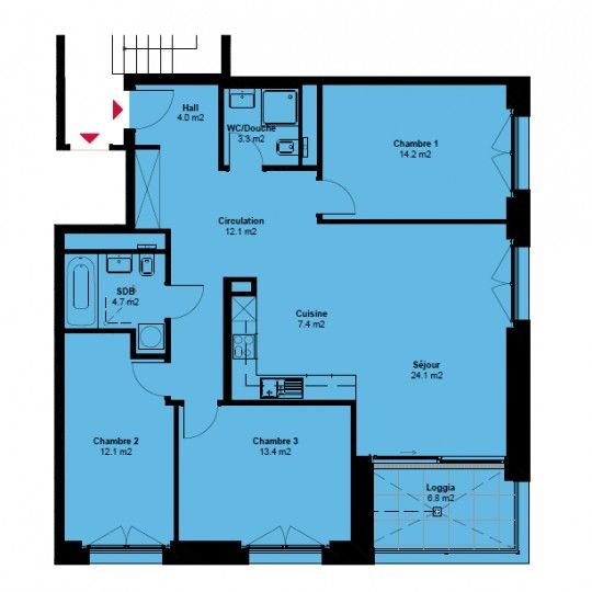 Chemin des Saules 16A, 1260 NYON | Appartement 4.5 pièces - Foto 2