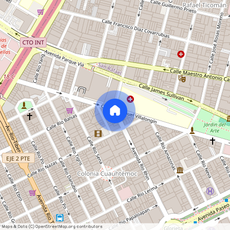 Avenida Río Rhin 9, Cuauhtémoc, 06500 Mexico City, CMX, Mexico