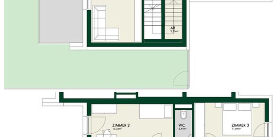Erstbezug - 5-Zimmer-Maisonette mit Terrasse und Privatgarten - Foto 3