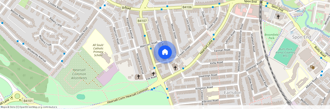 Sir Thomas Whites Road, Chapelfields, Coventry