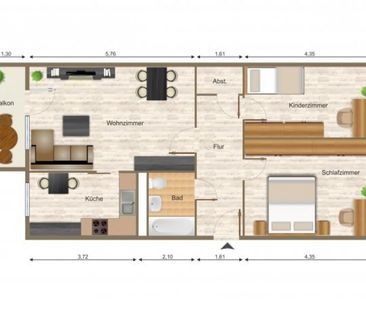 Wohnung, 3 Zimmer (69,07 m²) - Foto 3