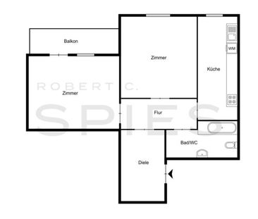 Attraktive 2-Zimmer-Wohnung im charmanten Altbau - Foto 6