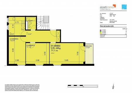 3 pièces de 73 m2 avec balcon - Foto 5
