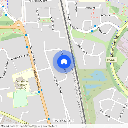 Lansdowne Crescent, Tamworth, Staffordshire, B77