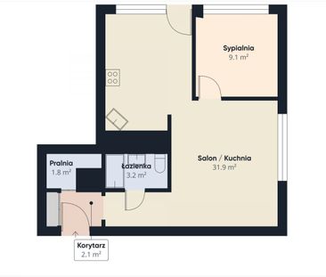 Słoneczne dwupokojowe | Balkon | Staw Maroko| 0% 46.7 m² - Фото 5