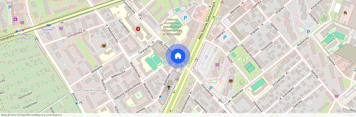 ul. Grenadierów, Grochów, Praga-Południe, Warszawa, mazowieckie