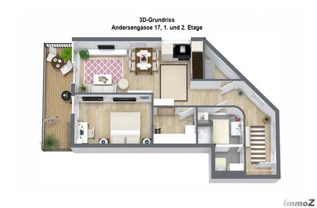 Vollmöblierte 2-Zimmer-Wohnung zur befristeten Kurzzeitmiete (6 Monate): Graz-Liebenau - Photo 4