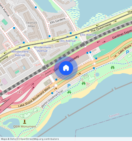 ** Lake Shore Blvd W, Toronto - Downtown, Toronto, ON