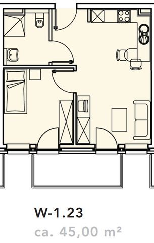 Moderne 2-Zimmer-Wohnung mit Balkon in ruhiger und gepflegter Anlage (60+) - Photo 4