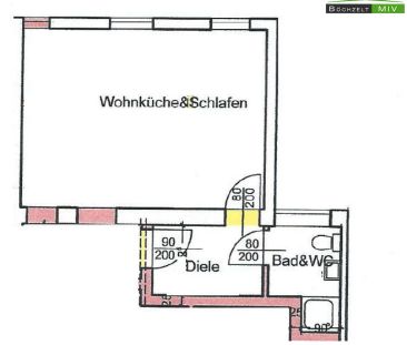 PROVISIONSFREI: 1-Zimmer-Mietwohnung mit ca. 27,95 m² und kleinen B... - Foto 5