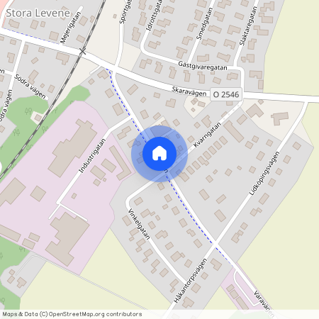 Varavägen, Stora Levene