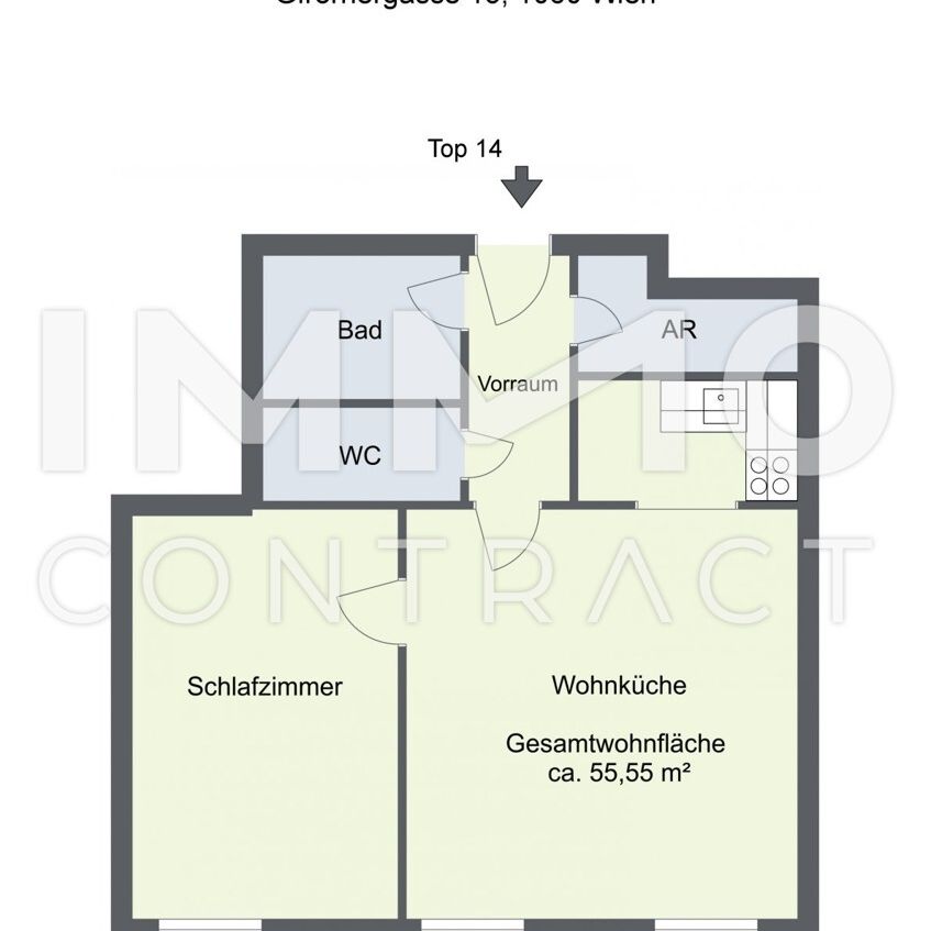 2-ZIMMERWOHNUNG NÄHE MARIAHILFER STRASSE! Gfrornergasse 13 Top 14 - Photo 1