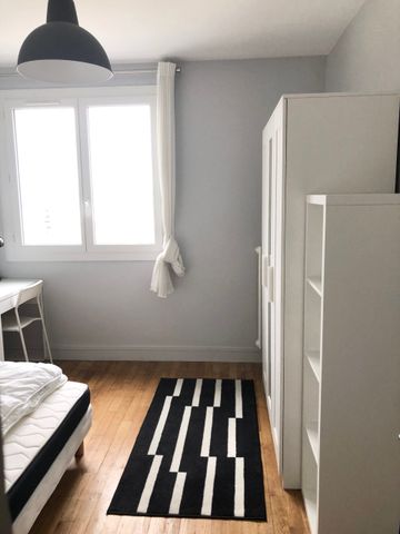 1 chambre meublée à louer dans Colocation T4 avec 2 sdb et parking – Rennes haut St-Helier rue de Vern 470€ cc - Photo 3