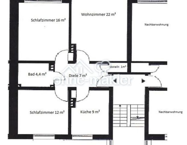 3 Zimmer Wohnung mit Balkon - Foto 1
