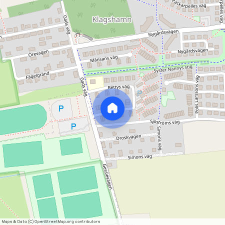 Bettys väg, Klagshamn