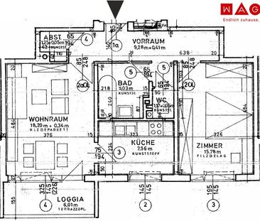 Lichtdurchflutet & ruhig: 2-Zimmer-Wohnung mit verglaster Loggia am... - Foto 6