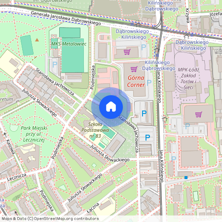 ul. Stanisława Jachowicza, Chojny, Górna, Łódź, łódzkie