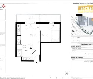 Appartement à louer 1 pièce 29.7m² - Photo 1