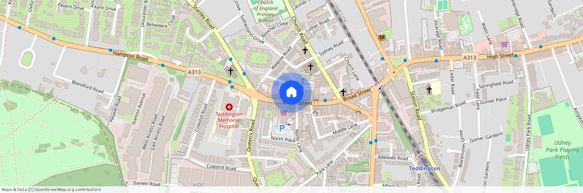 BROAD STREET, CENTRAL TEDDINGTON 7 MINS WALK STATION