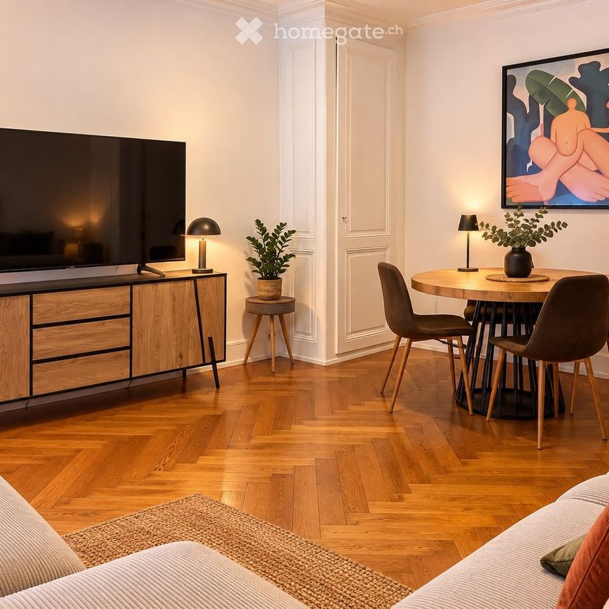 Geneva Fully Furnished 4-piece Apartment in Eaux Vives Center - Foto 1