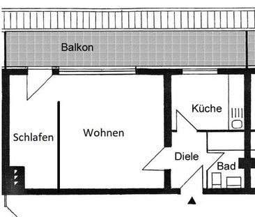 Freundliches Apartment mit separater Küche und Balkon - Foto 2