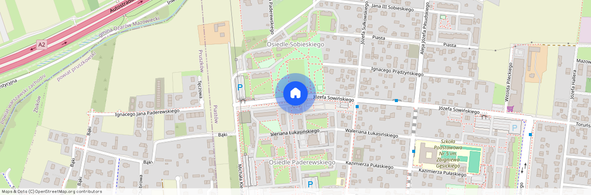 Pruszkowski, Piastów, Centrum, Sowińskiego