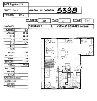 Location appartement T4 80.84m² à Reims (51100) Loyer CC * : 482.87 € Réf : ER.05398 - Photo 1