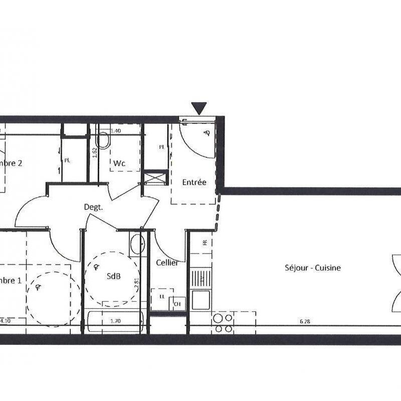 Appartement 3 pièces - - Photo 2