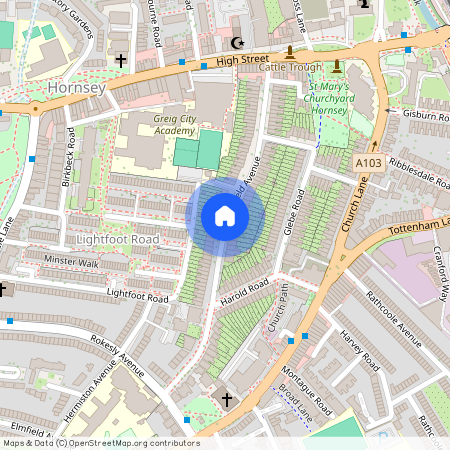 Hillfield Avenue, N8, Crouch End, London, N8
