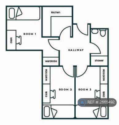 1 bedroom in a flat share to rent - Photo 5