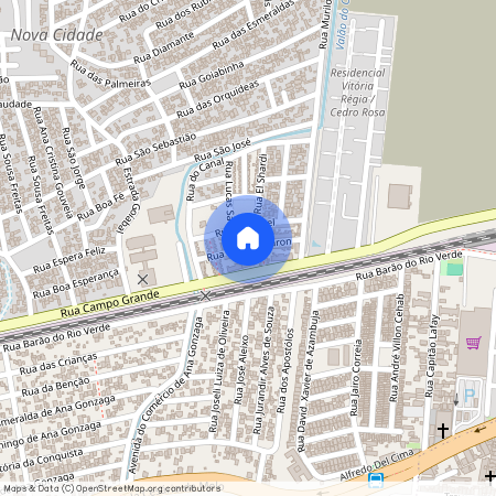 Rua Rosa de Saron (Nova Cidade), Inhoaíba, Rio de Janeiro, RJ, 23064008