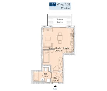 Singles aufgepasst! 1-Zimmer Wohnung mit EBK und Balkon - Photo 1