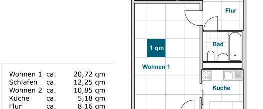 Aktuelle Renovierung einer 3-Zimmer-Wohnung mit Balkon! - Foto 1