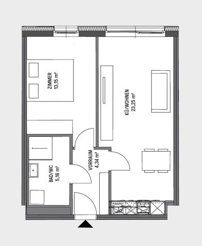 2-Zimmer-Wohnung in Liebenau - Provisionsfrei! - Photo 3