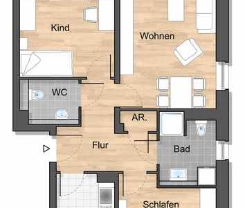 Gehobene 3-Zimmer Wohnung in Mannheim-Franklin! - Photo 1