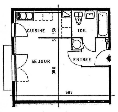 Appartement 1 pièce - - Photo 2