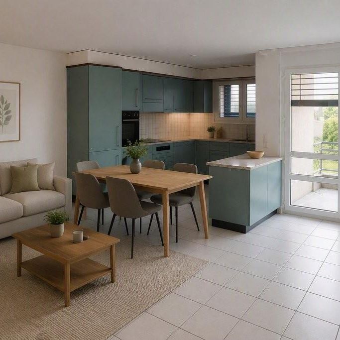 Charmant appartement de 4.5 pièces au rez avec terrasse - Foto 1
