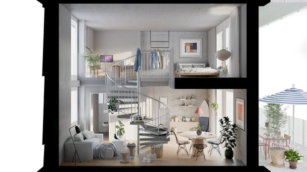MIETEN OHNE KAUTION, Grosszügige Maisonette-Lofts im Industrie-Look - Photo 1