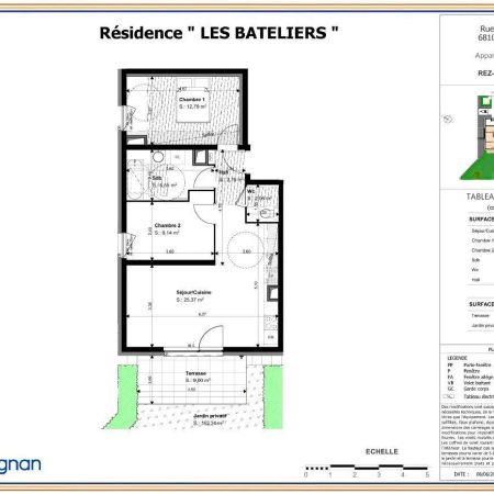 Appartement à louer 3 pièces 59.67m² - Photo 4