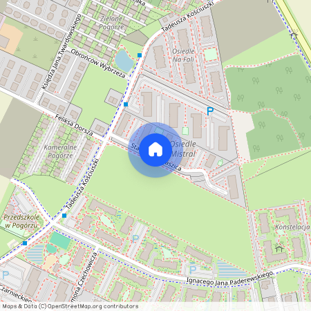 ul. Stanisława Staszica, Pogórze, Kosakowo, pucki, pomorskie