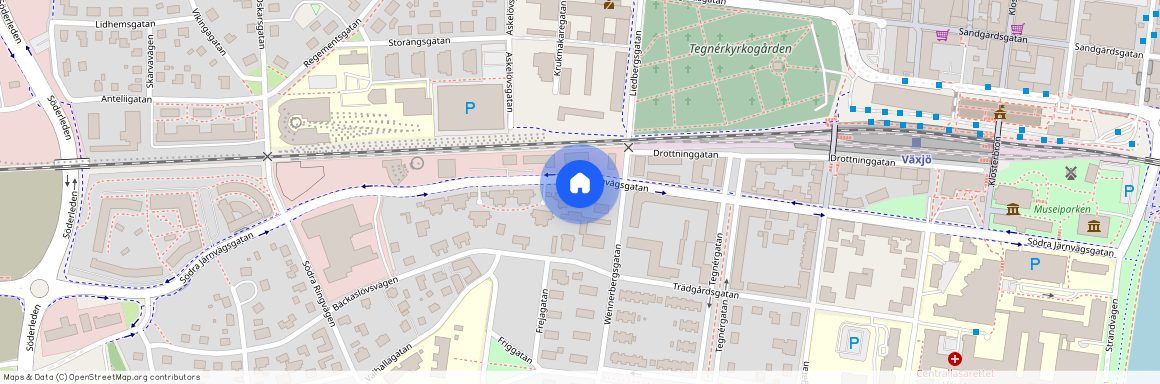 Söder, Växjö, Kronoberg, Södra Järnvägsgatan 25