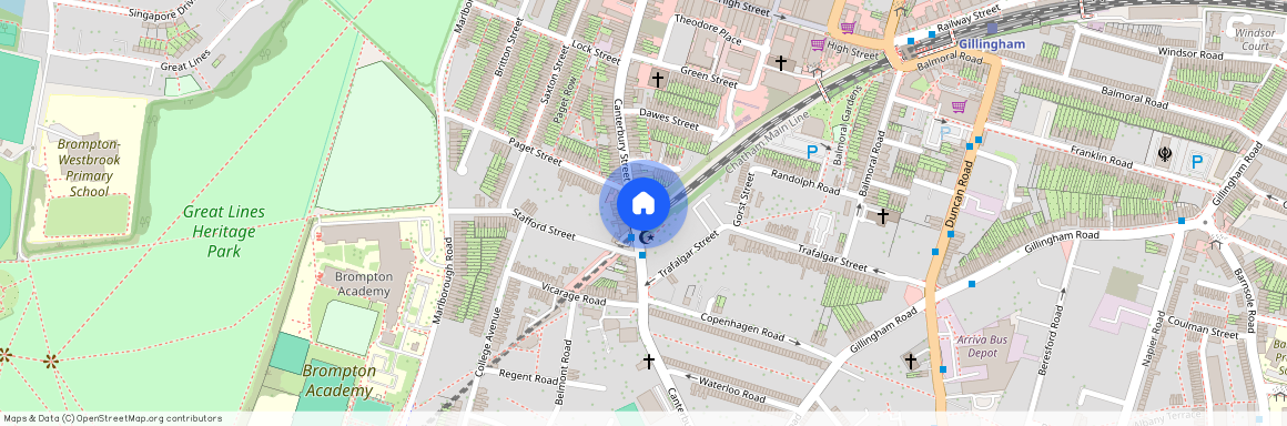 Upper Flat, 106 Bishops Court, St. Bartholomews Place, ME7 5JP, Canterbury Street