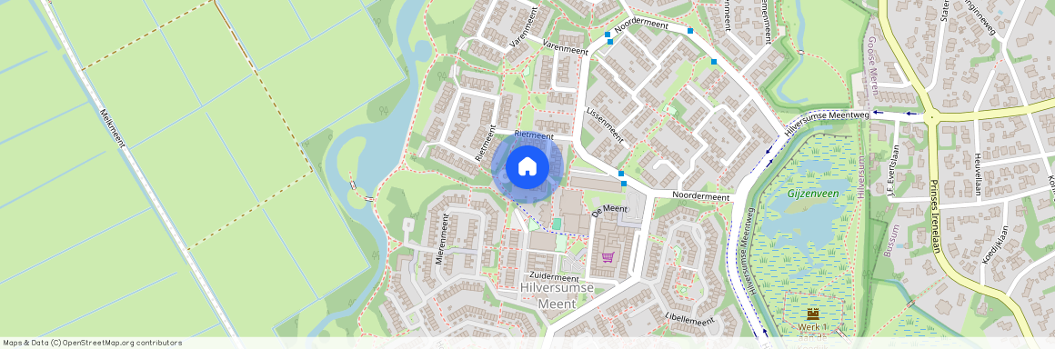 Hilversumse Meent, 1218 BA, Kroosmeent, Hilversum