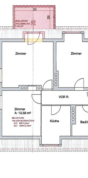 3-Zimmer-Wohnung im Dachgeschoss - Photo 2