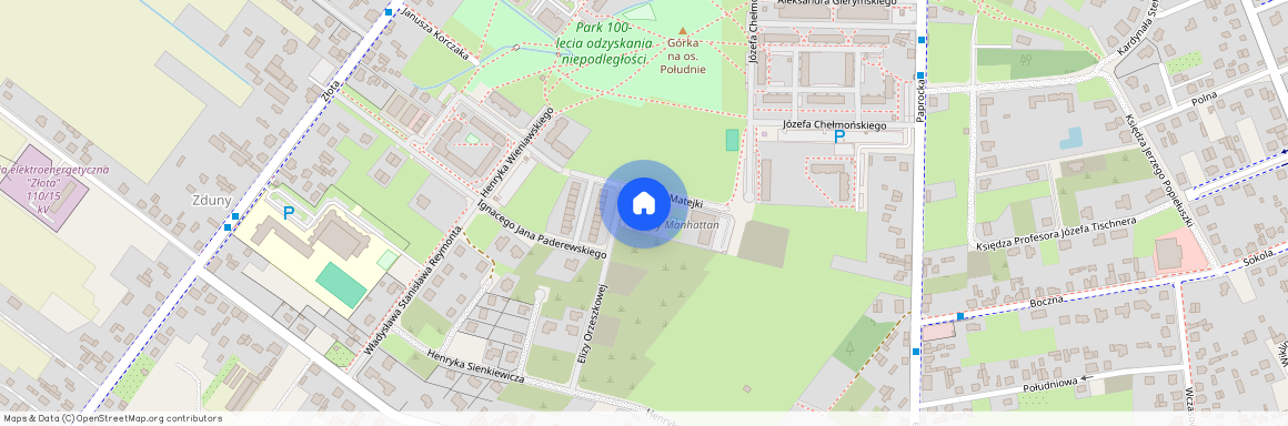 Zduńska Wola, Południe