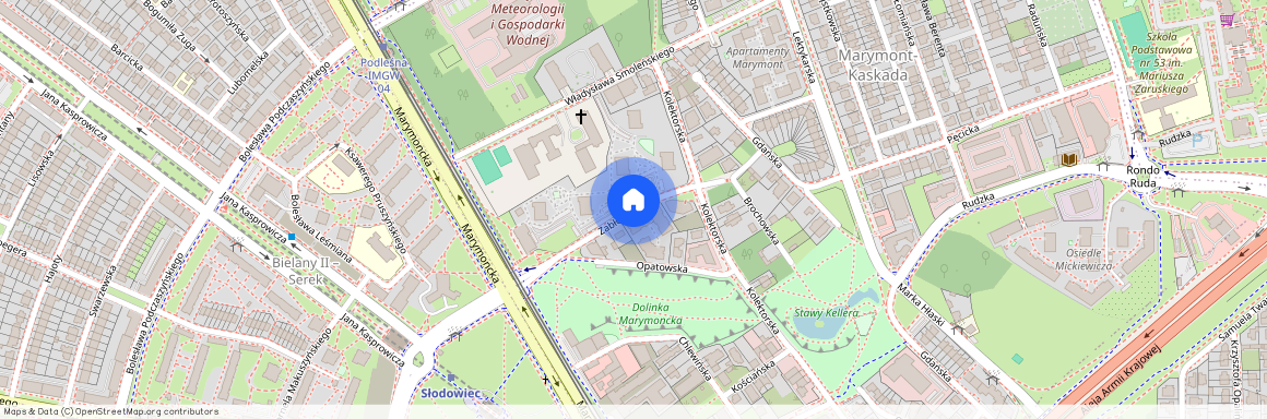 ul. Zabłocińska, Marymont-Kaskada, Bielany, Warszawa, mazowieckie