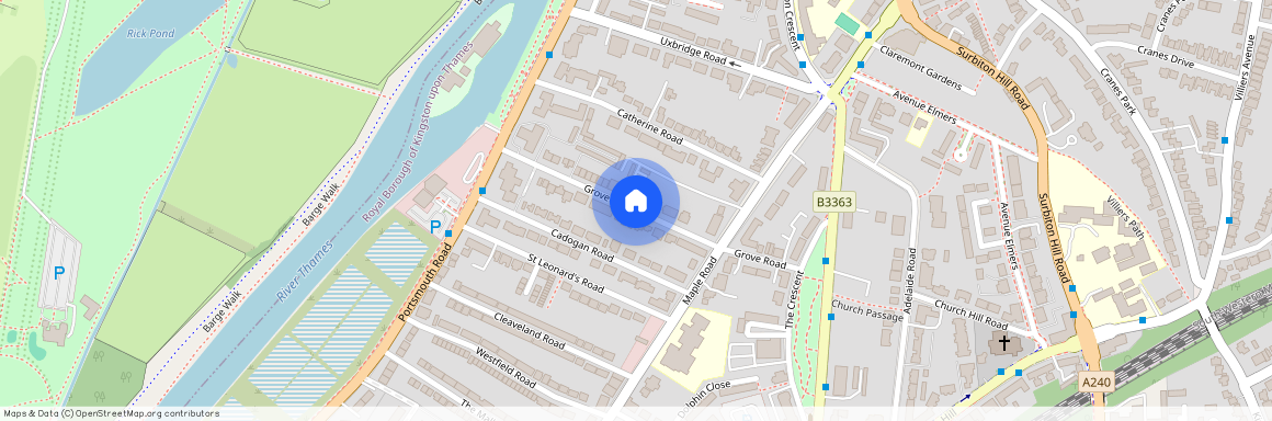 Grove Road, KT6, London