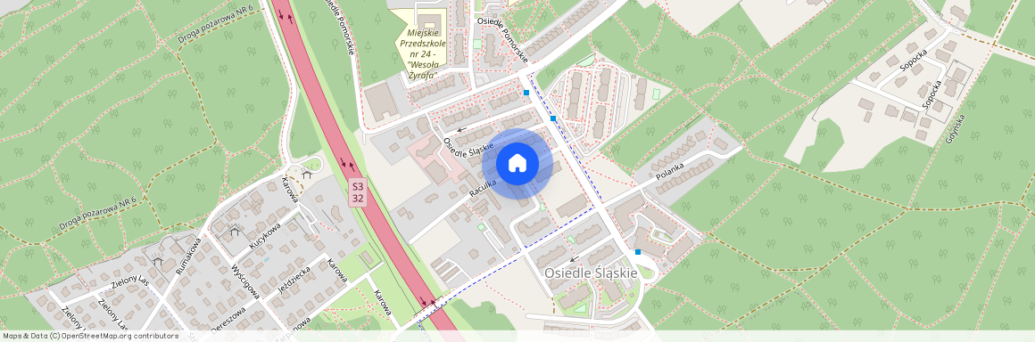 ul. Osiedle Śląskie, Raculka, Zielona Góra, lubuskie