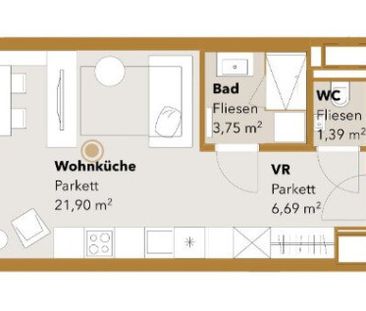 ASG IV-Qualitatives Wohnen in urbaner Lage: hochwertiger 1-Zimmer N... - Photo 6