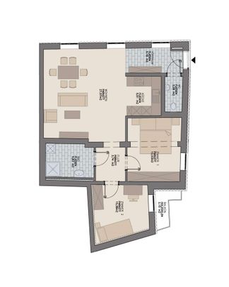 Geförderte 3-Zimmer-Wohnung mit Balkon im 1. Stock - Photo 1